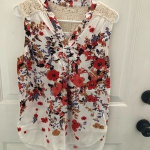 Market & Spruce Stitch Fix Blouse Cassie Crochet